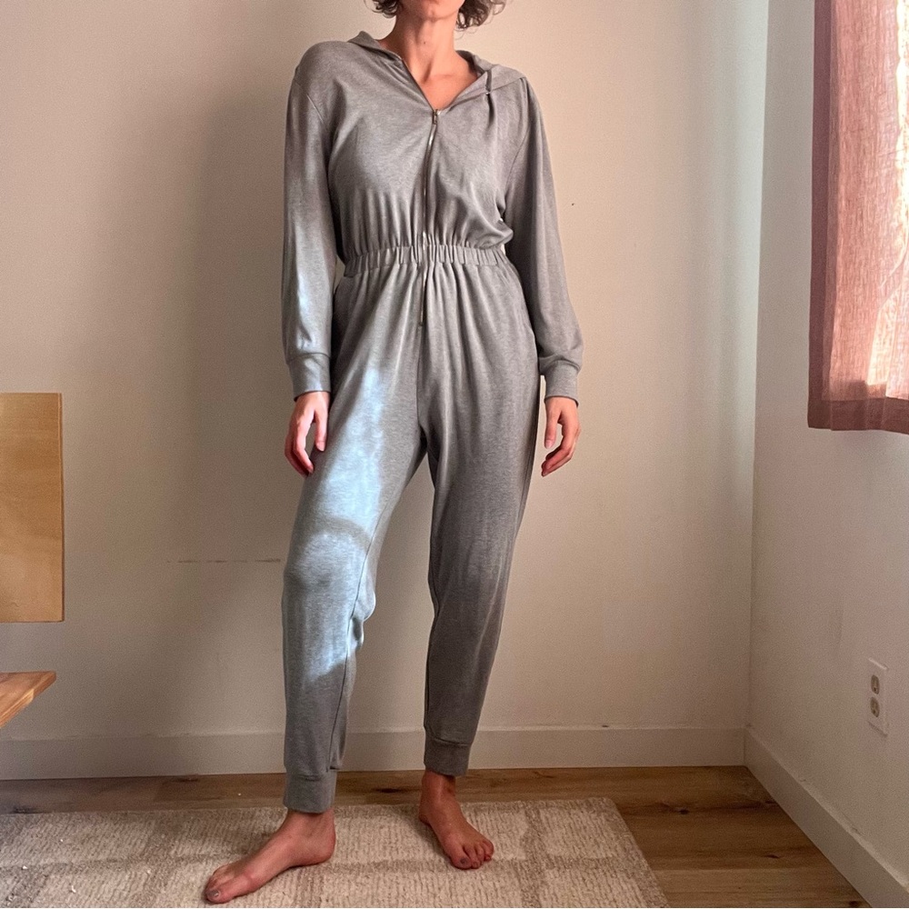 WeWoreWhat Heather Gray Zip-Up Hoodie
